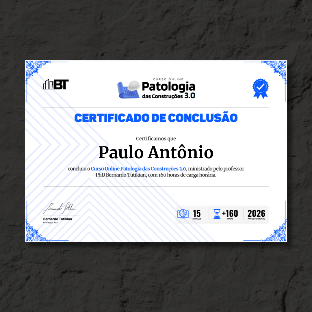 Certificado Prof. Bernardo Tutikian